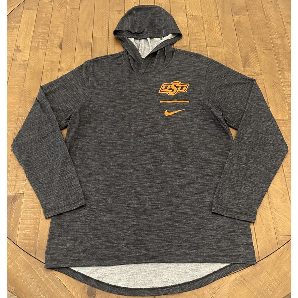 Nike Oklahoma State OSU Cowboys Long Sleeve Hoodie Shirt Size Men's Medium NWT